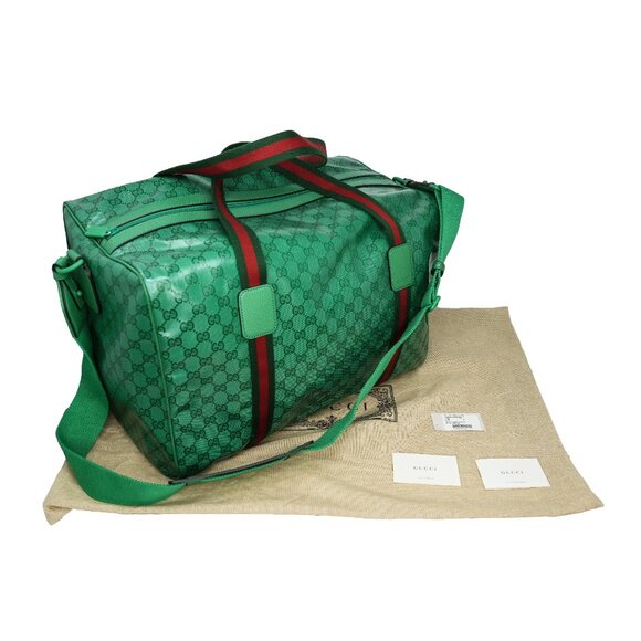 Gucci Unisex GG Crystal Canvas Large Duffel Bag - Picture 4 of 10